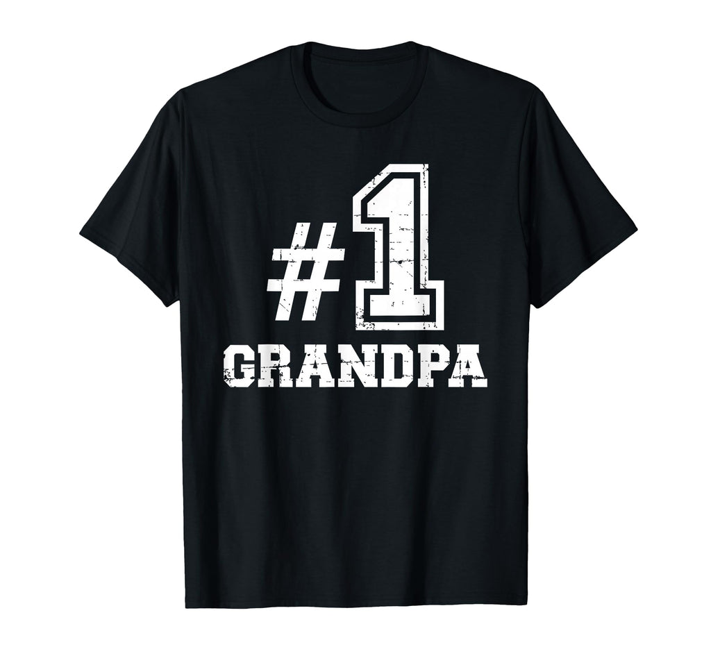 Number One No 1 Best Grandpa T-Shirt - Fun Novelty Design Men Women - T-Shirt, Sweatshirt, Hoodie