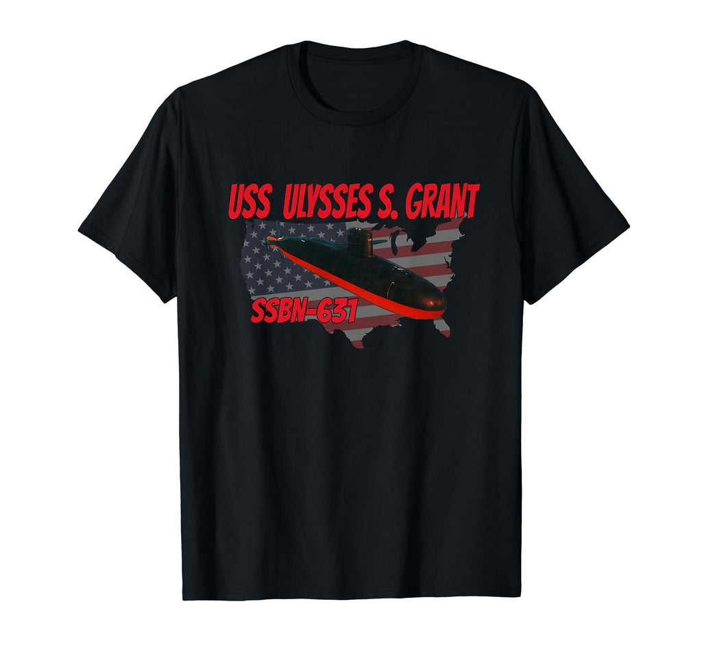 Uss Grant Ssbn 631 Submarine T-Shirt - Minimalist Print for Adults - T-Shirt, Sweatshirt, Hoodie