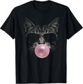 Funny Cat Blowing A Bubble with Sunglasses Urban Cool - Adult & Kids T-Shirts, Sweatshirts & Hoodies apparel design preview 1