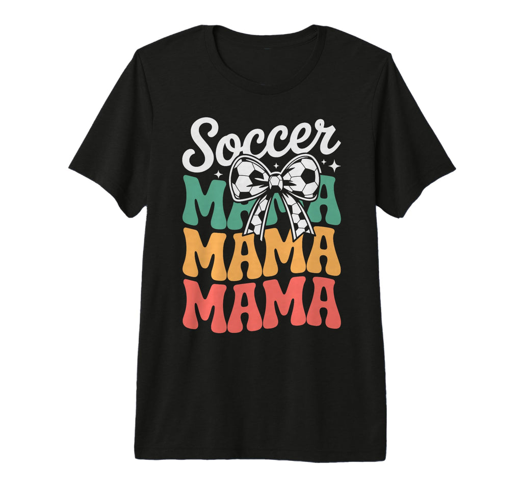 Groovy Soccer Football Player Mama T-Shirt - Custom Art Print Men Women - T-Shirt, Sweatshirt, Hoodie