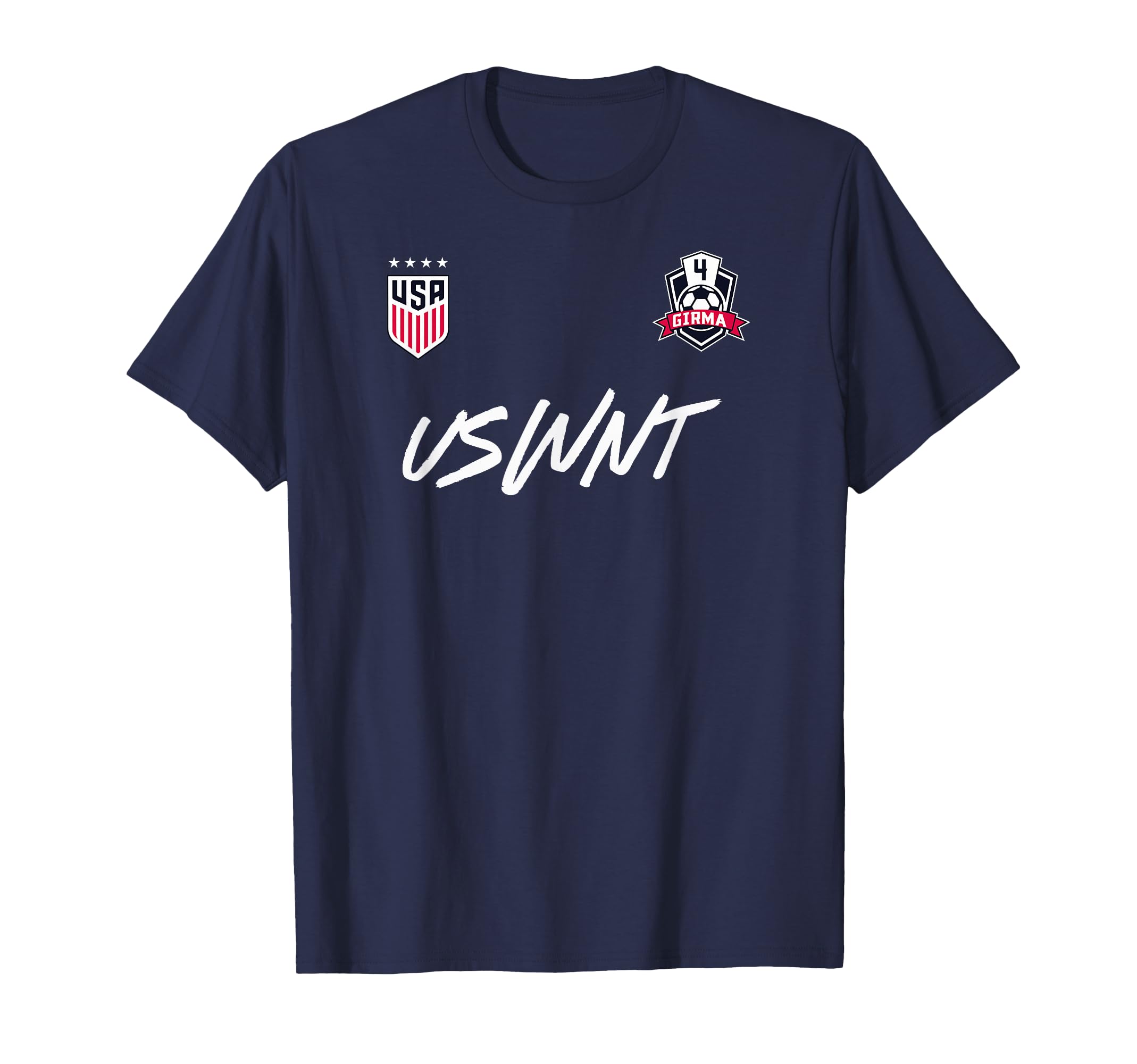 Naomi Girma 12 Navy Uswnt Officially T-Shirt - Unique Graphic Unisex - T-Shirt, Sweatshirt, Hoodie