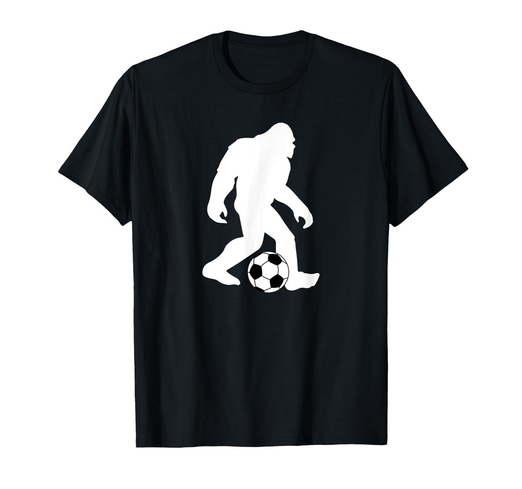Bigfoot Playing Soccer Funny Soccer T-Shirt - Custom Art Print Men Women - T-Shirt, Sweatshirt, Hoodie