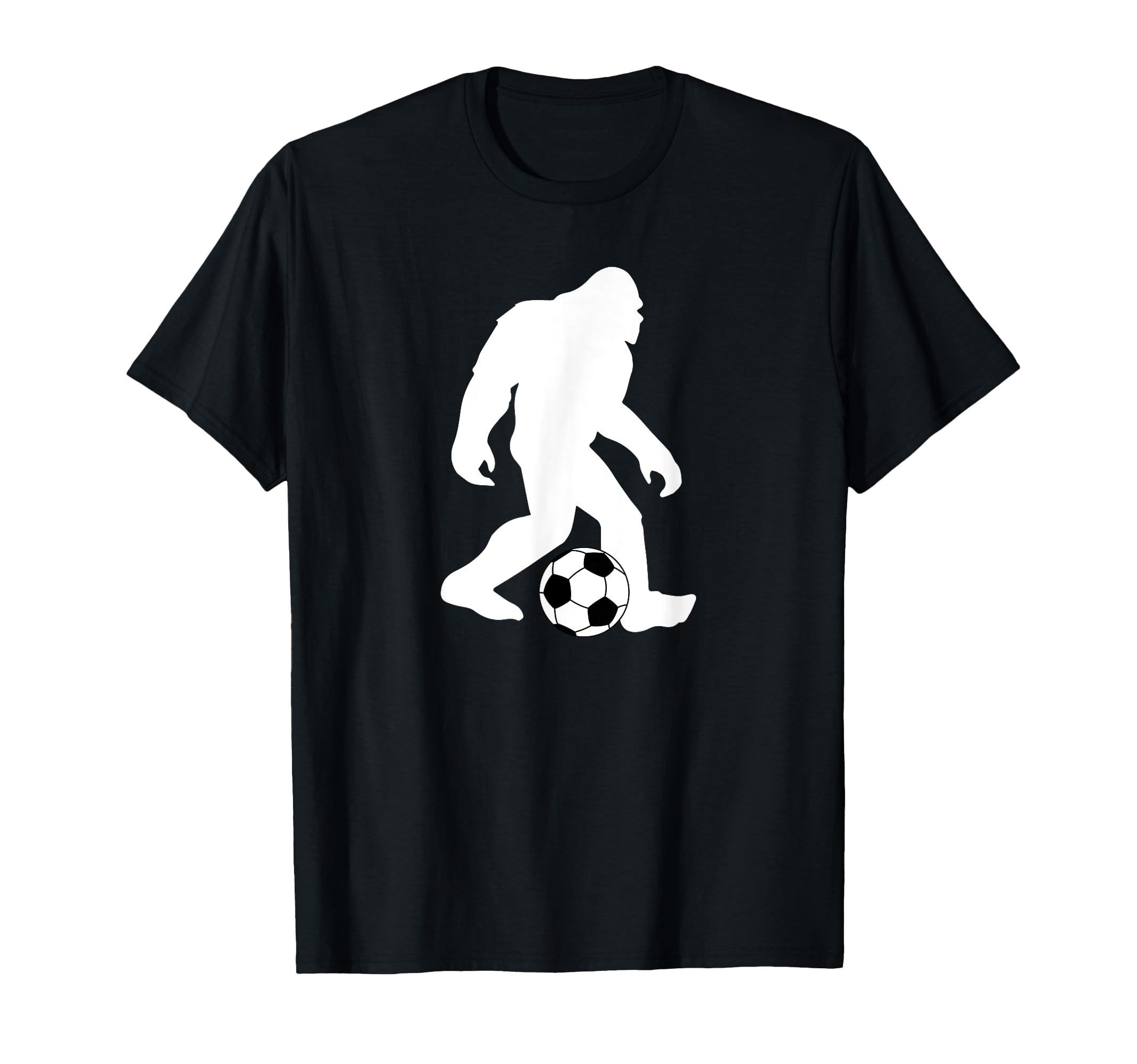 Bigfoot Playing Soccer Funny Soccer T-Shirt - Custom Art Print Men Women - T-Shirt, Sweatshirt, Hoodie