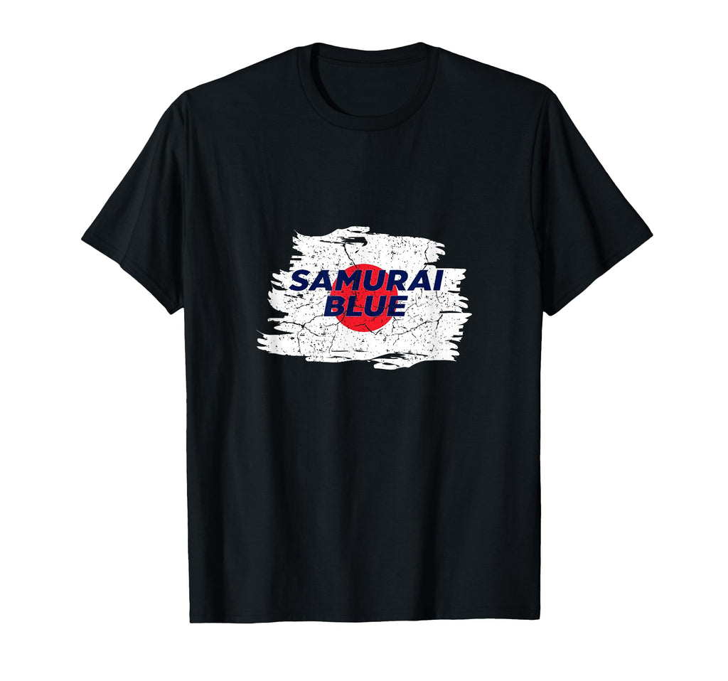 Samurai Blue Japan Soccer Team T-Shirt - Custom Art Print for Adults - T-Shirt, Sweatshirt, Hoodie