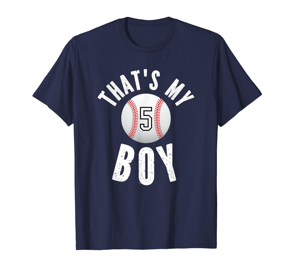 Thats My Baseball Jersey Number 5 Mom Dad T-Shirt - Graphic Print Men Women - T-Shirt, Sweatshirt, Hoodie