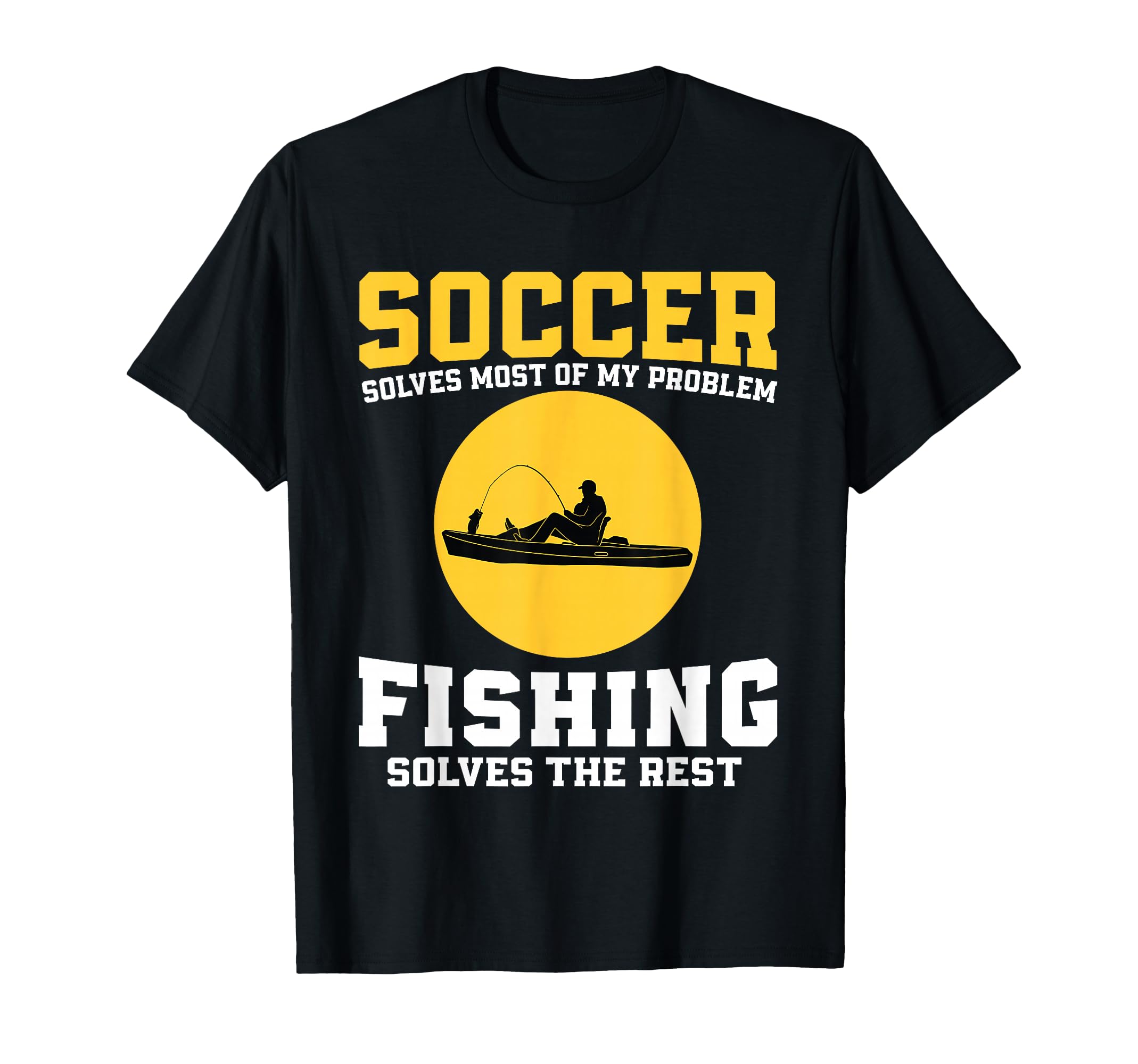 Funny Soccer And Fishing Soccer T-Shirt - Custom Art Print for Adults - T-Shirt, Sweatshirt, Hoodie