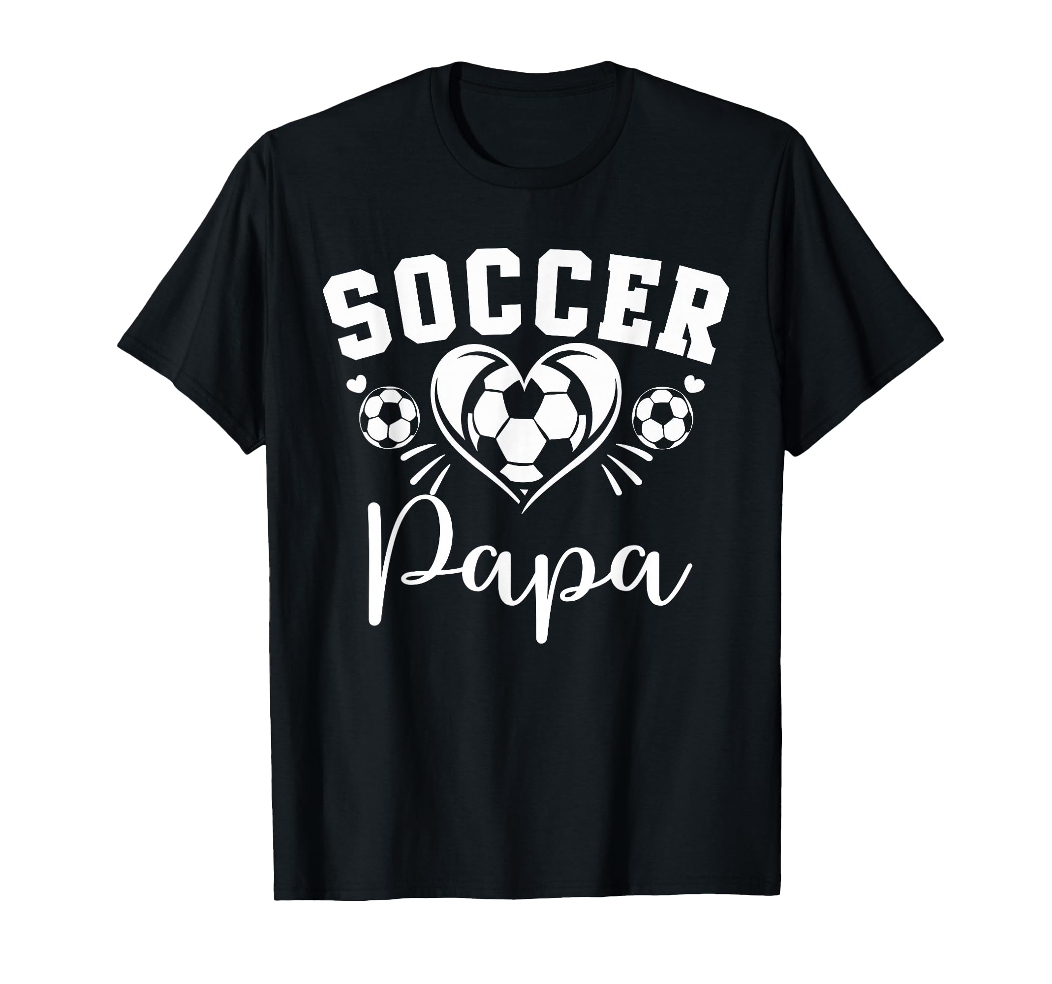 Soccer Papa Soccer Heart T-Shirt - Aesthetic Graphic Men Women - T-Shirt, Sweatshirt, Hoodie