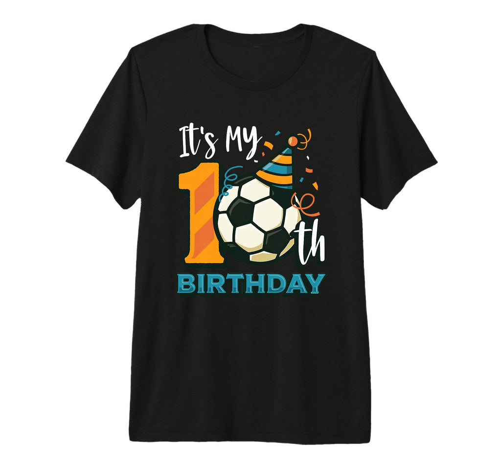 Its My 10Th Birthday Soccer Tri Blend T-Shirt - Minimalist Print Unisex - T-Shirt, Sweatshirt, Hoodie