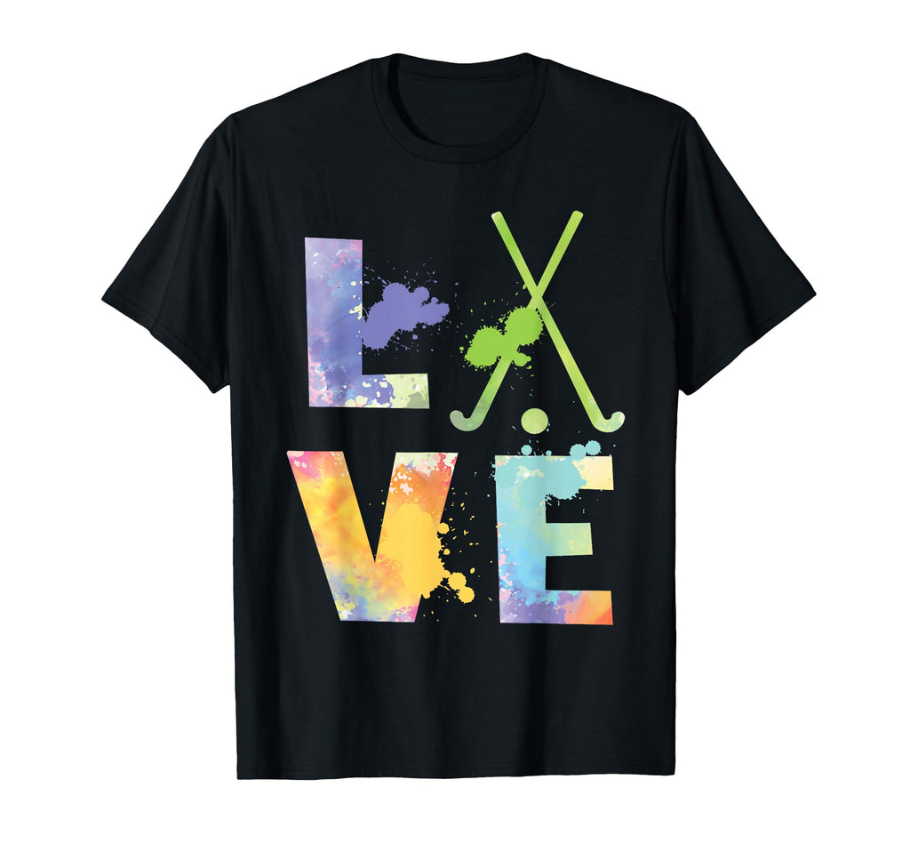 Colorful Field Hockey Love Field T-Shirt - Custom Art Print for Adults - T-Shirt, Sweatshirt, Hoodie