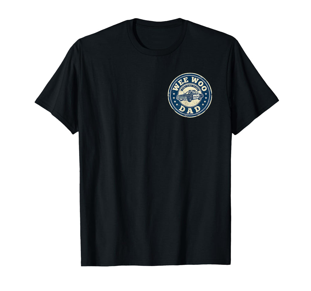 Wee Woo Dad Funny Police Officer T-Shirt - Aesthetic Graphic for Adults - T-Shirt, Sweatshirt, Hoodie