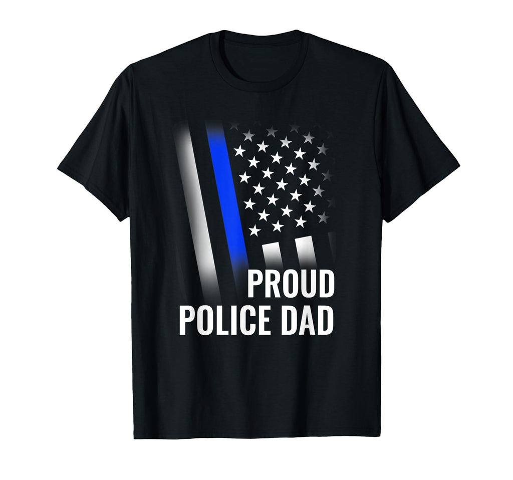 Police Dad Proud Police Flag T-Shirt - Trendy Graphic Men Women - T-Shirt, Sweatshirt, Hoodie