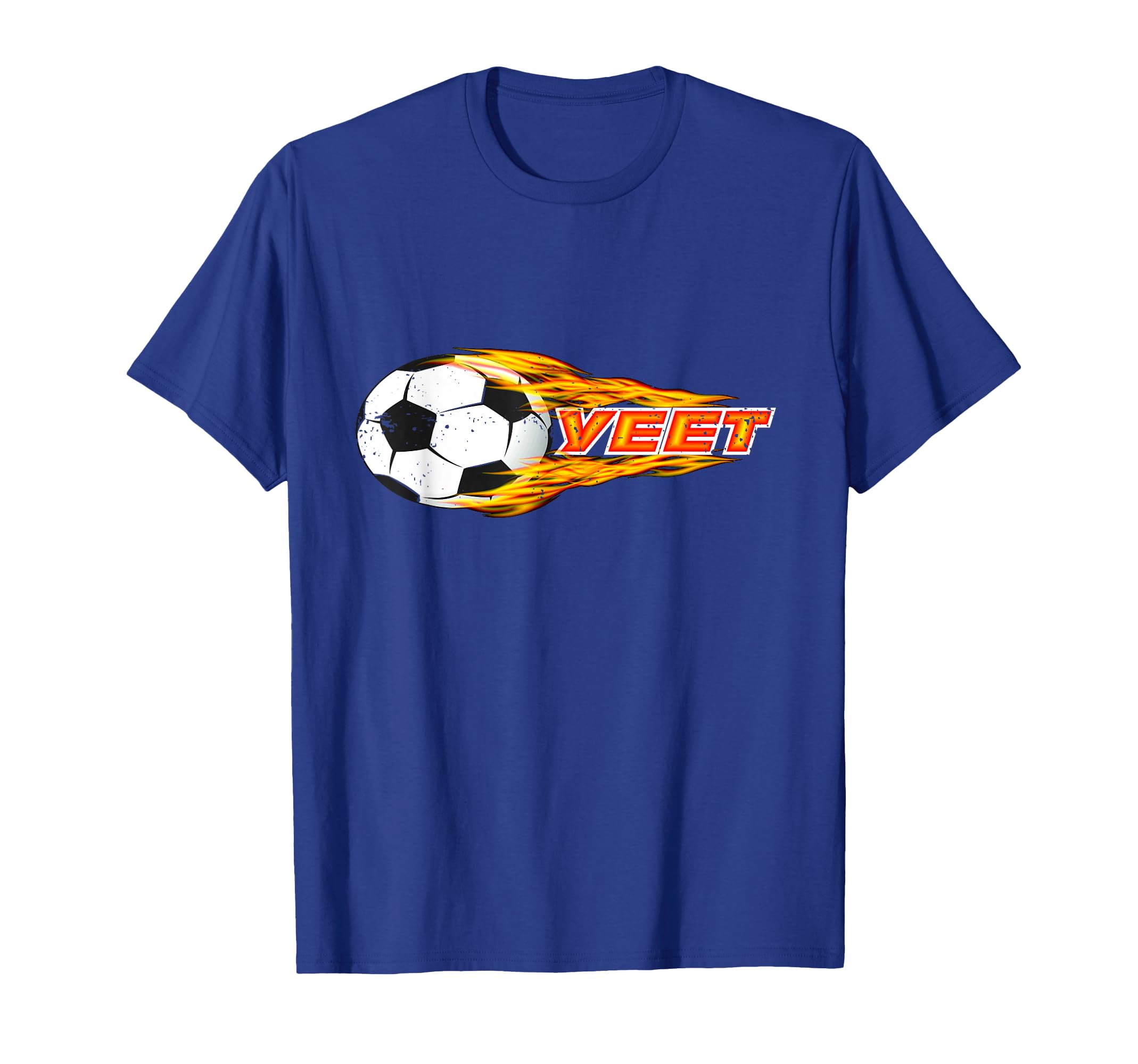 Yeet Soccer Football Fireball And T-Shirt - Custom Art Print Unisex - T-Shirt, Sweatshirt, Hoodie
