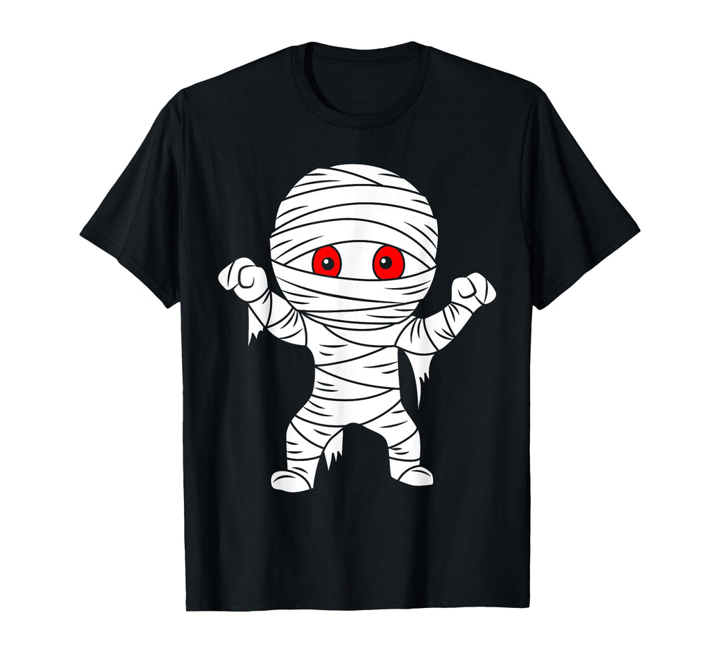 Easy Halloween Costume Mummy Wrap Face T-Shirt - Unique Graphic Men Women - T-Shirt, Sweatshirt, Hoodie