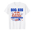 Big Sis Little Firecracker Fourth T-Shirt - Novelty Apparel for Adults - T-Shirt, Sweatshirt, Hoodie