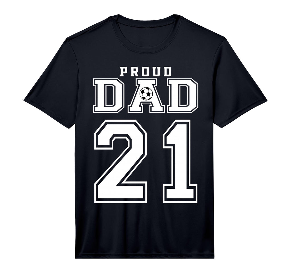 Number 21 Custom Proud Soccer Futbol T-Shirt - Minimalist Print Men Women - T-Shirt, Sweatshirt, Hoodie