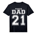 Number 21 Custom Proud Soccer Futbol T-Shirt - Minimalist Print Men Women - T-Shirt, Sweatshirt, Hoodie