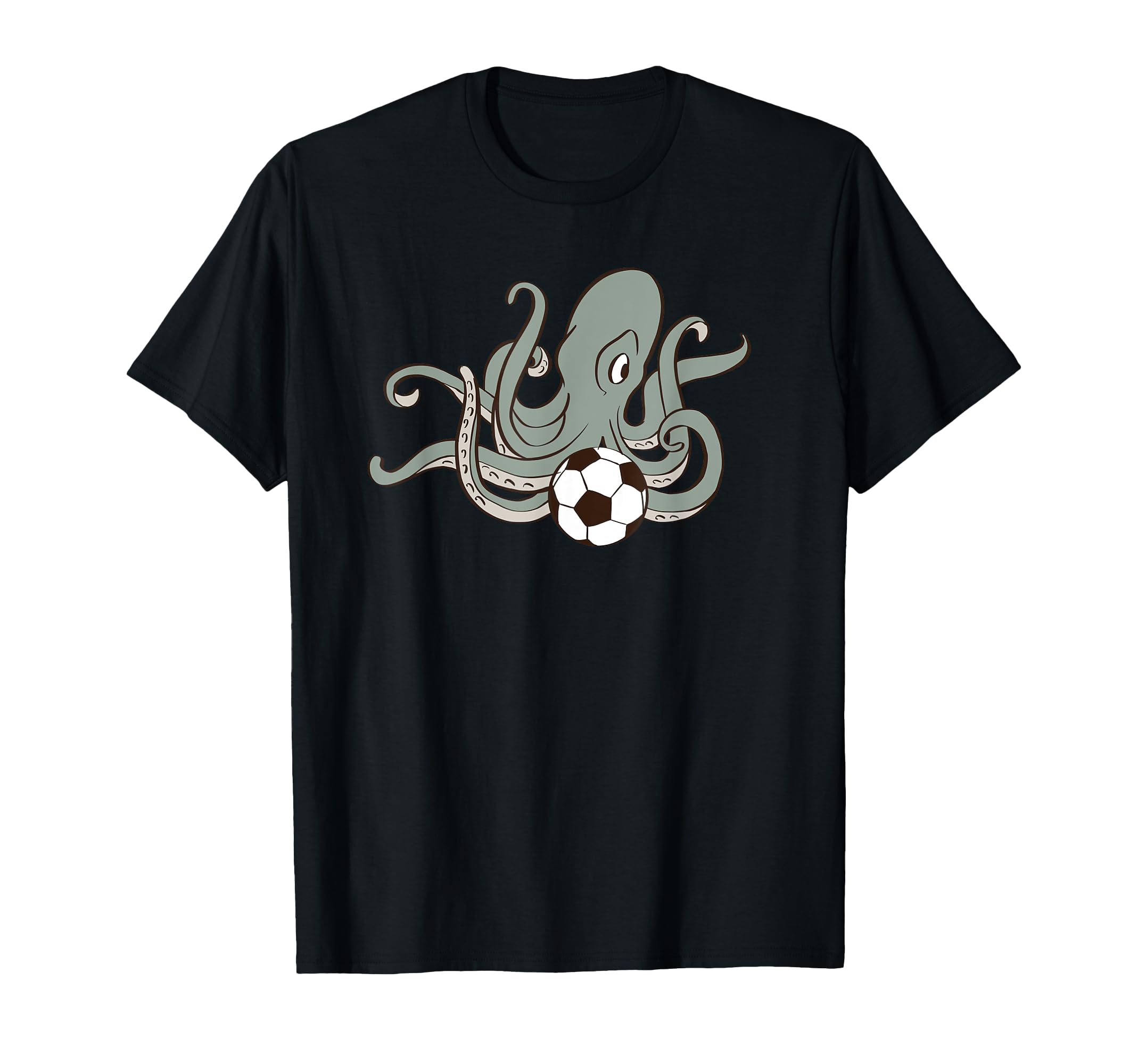Octopus Playing Soccer Ball Sports T-Shirt - Novelty Apparel Unisex - T-Shirt, Sweatshirt, Hoodie