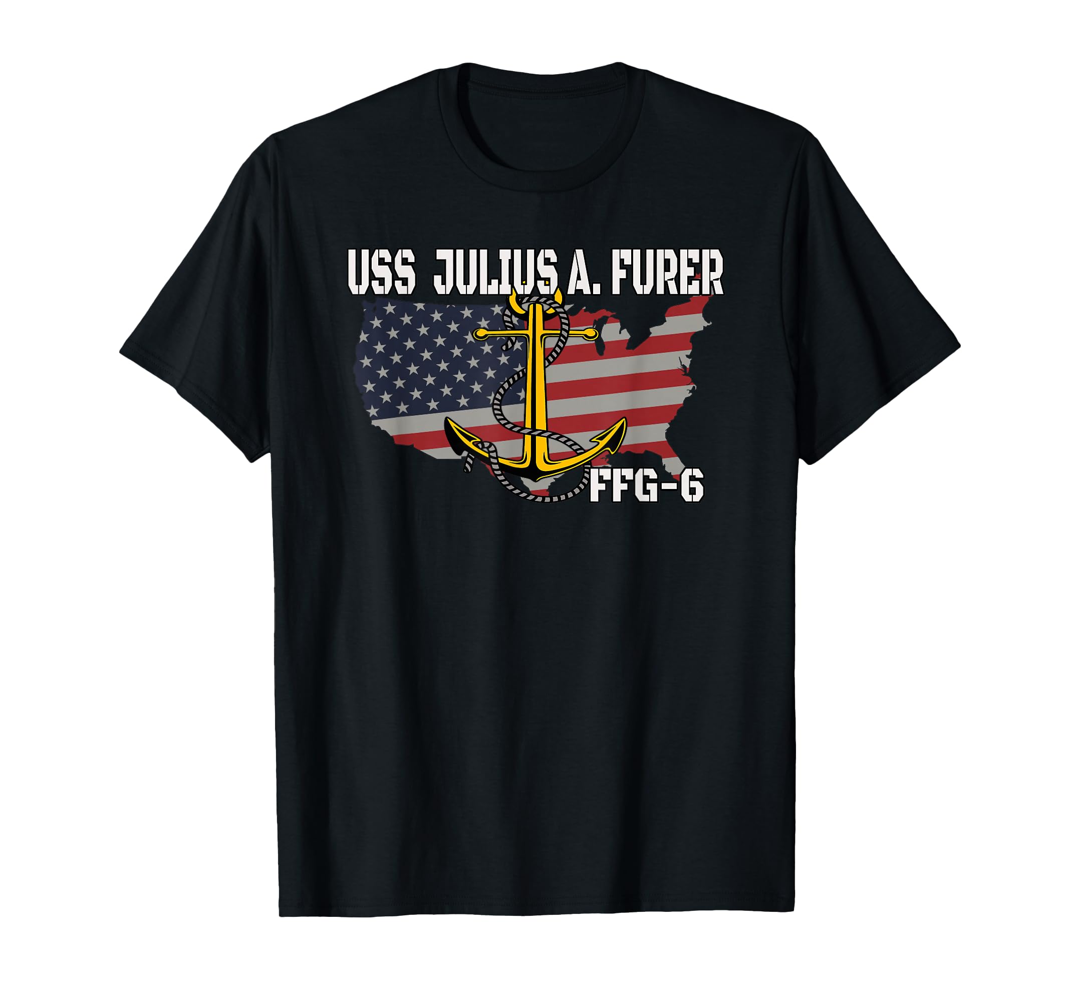 Uss Furer Ffg 6 Frigate Veterans Day T-Shirt - Novelty Apparel for Adults - T-Shirt, Sweatshirt, Hoodie