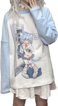 Y2k Aesthetic Detachable Sleeve Women Kawaii Cat Girl - Adult & Kids T-Shirts, Sweatshirts & Hoodies apparel design preview 1