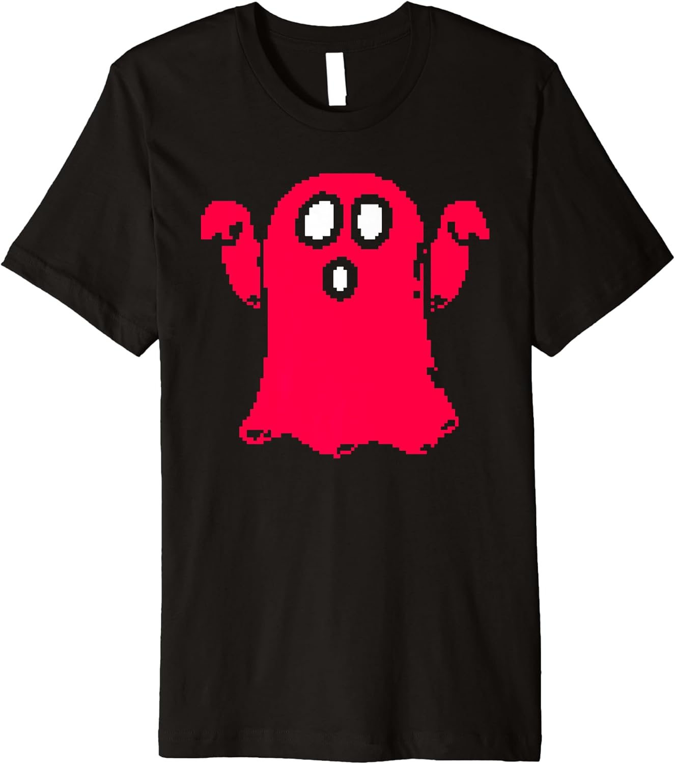 Funny Pixel Art Ghost Premium - Adult & Kids T-Shirts, Sweatshirts & Hoodies apparel design preview 1