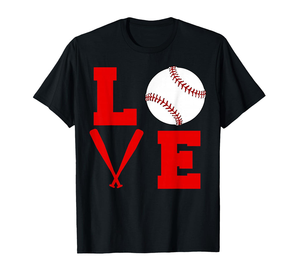 I Love Baseball T-Shirt - Unique Graphic Men Women - T-Shirt, Sweatshirt, Hoodie