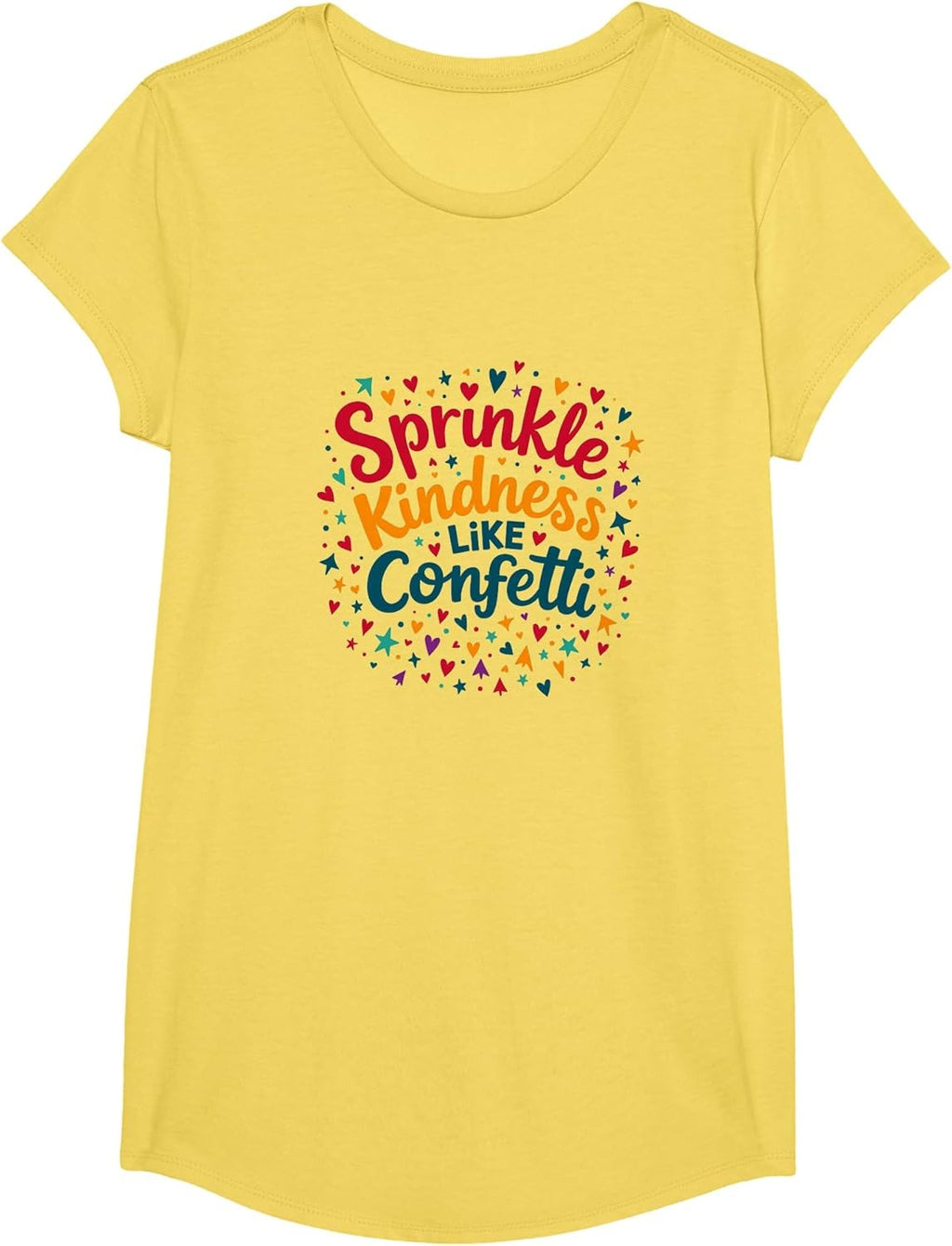 Sprinkle Kindness Like Confetti Inspirational Quote - Adult & Kids T-Shirts, Sweatshirts & Hoodies apparel design preview 1