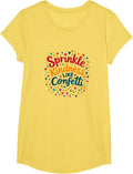 Sprinkle Kindness Like Confetti Inspirational Quote - Adult & Kids T-Shirts, Sweatshirts & Hoodies apparel design preview 1