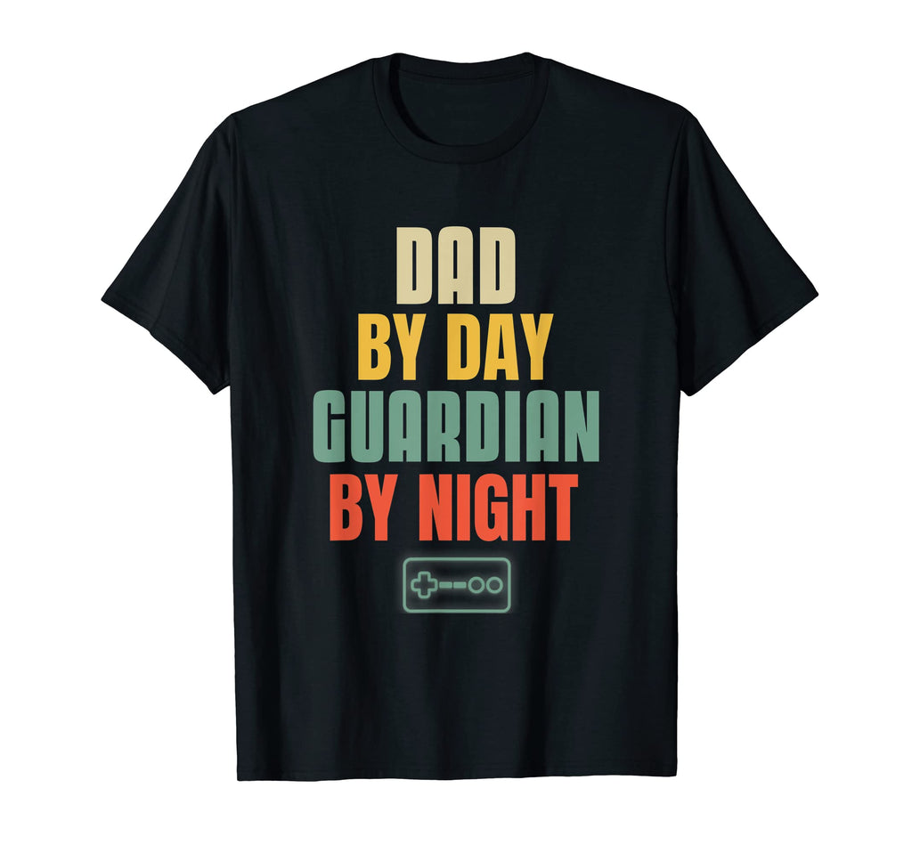 Gaming Dad Dad Day Guardian Night T-Shirt - Aesthetic Graphic for Adults - T-Shirt, Sweatshirt, Hoodie