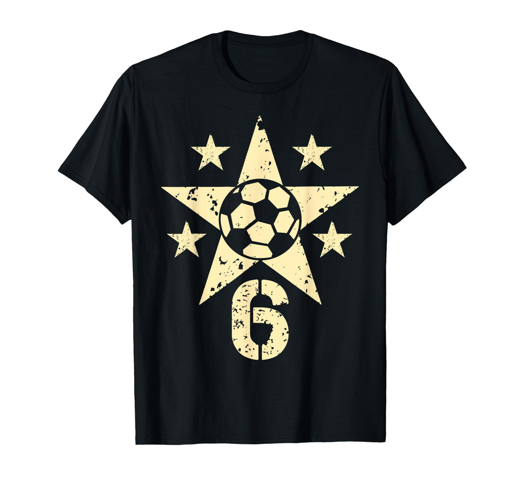 6Yr Soccer Birthday 6 Year Old 6Th T-Shirt - Novelty Apparel for Adults - T-Shirt, Sweatshirt, Hoodie