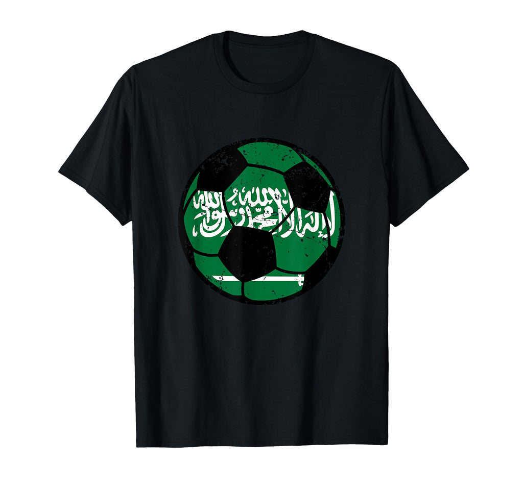 Saudi Arabia Flag Soccer Fans T-Shirt - Casual Everyday Wear Unisex - T-Shirt, Sweatshirt, Hoodie