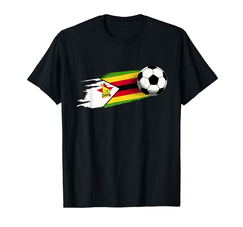 Zimbabwe Flag Zimbabwe Soccer Flag T-Shirt - Trendy Graphic Men Women - T-Shirt, Sweatshirt, Hoodie