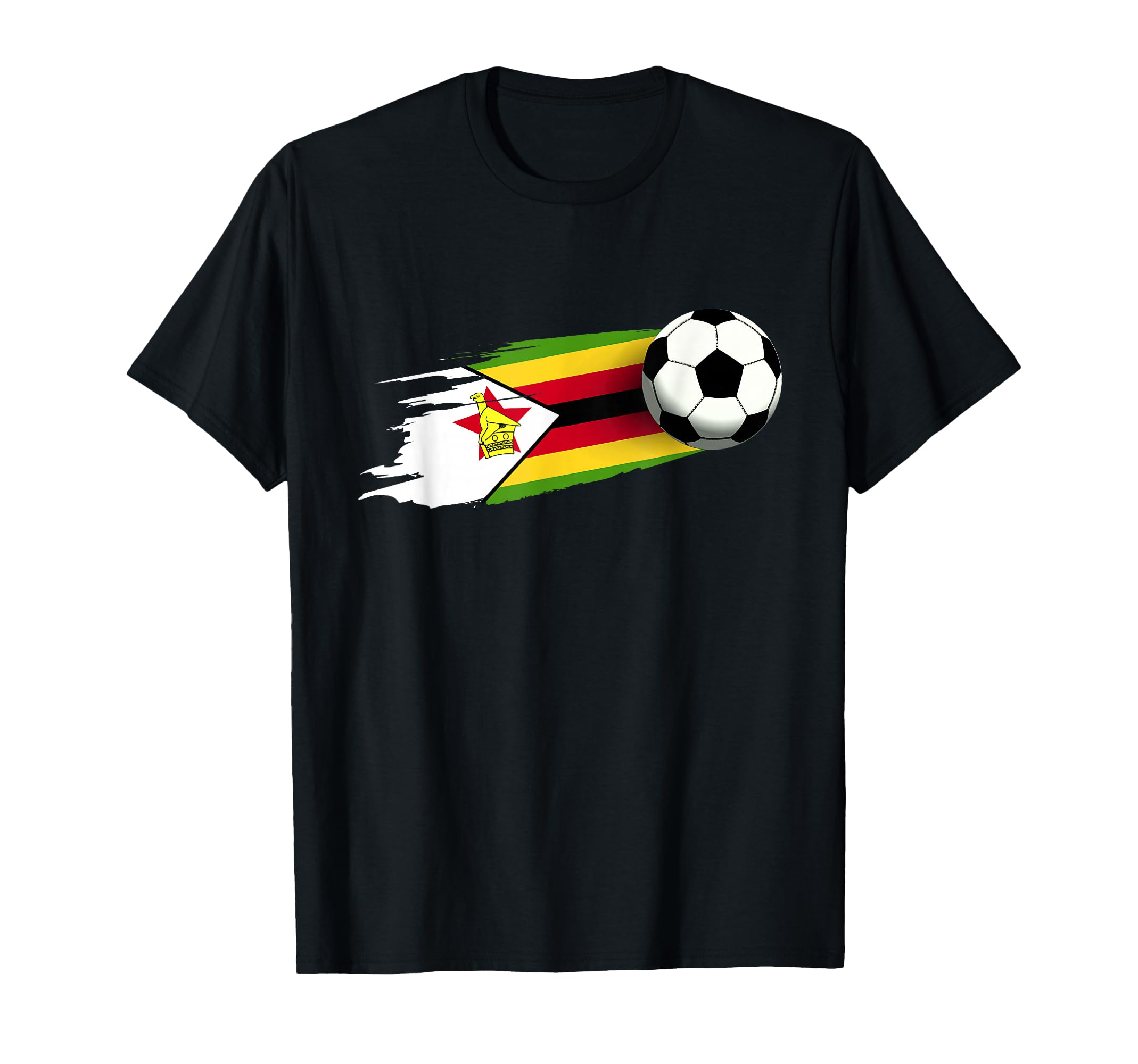 Zimbabwe Flag Zimbabwe Soccer Flag T-Shirt - Trendy Graphic Men Women - T-Shirt, Sweatshirt, Hoodie