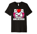 New Dad Level Unlocked Gamer Dad T-Shirt - Custom Art Print Unisex - T-Shirt, Sweatshirt, Hoodie