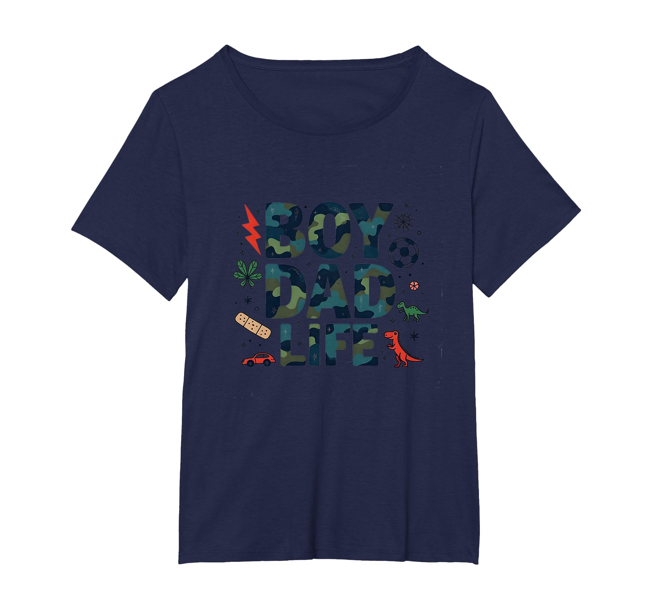 Dad Life Adventure Camo Dinosaur T-Shirt - Aesthetic Graphic for Adults - T-Shirt, Sweatshirt, Hoodie