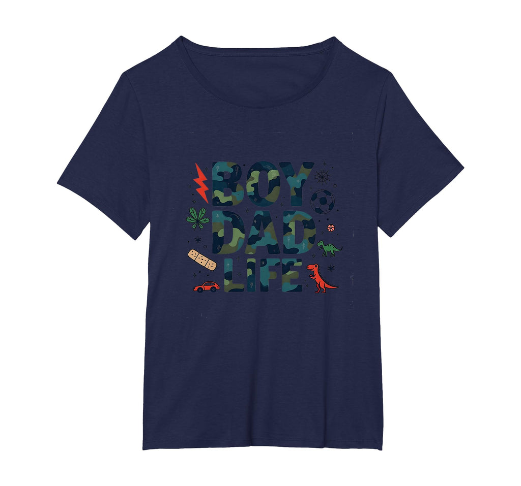 Dad Life Adventure Camo Dinosaur Soccer T-Shirt - Custom Art Print Unisex - T-Shirt, Sweatshirt, Hoodie