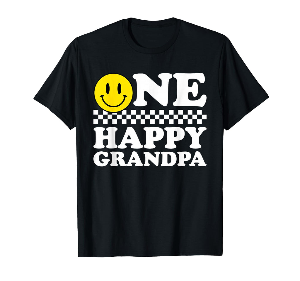 One Happy Dude Grandpa 1St Birthday Family T-Shirt - Graphic Print Unisex - T-Shirt, Sweatshirt, Hoodie