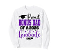 Graduation 2026 Bonus Dad Class Sweatshirt - Custom Art Print for Adults - T-Shirt, Sweatshirt, Hoodie