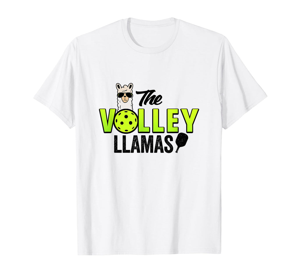 Volley Llamas Comic Llama Pickle Ball T-Shirt - Graphic Print for Adults - T-Shirt, Sweatshirt, Hoodie