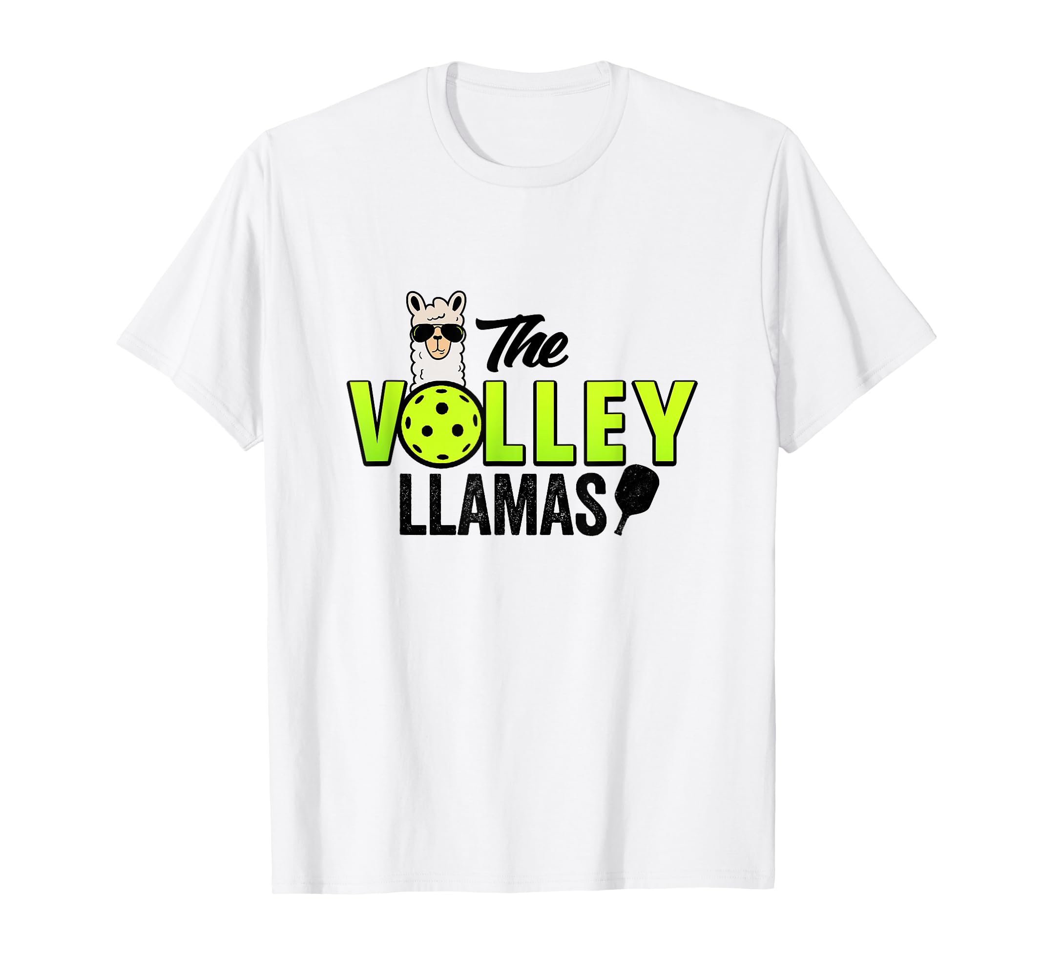 Volley Llamas Comic Llama Pickle Ball T-Shirt - Graphic Print for Adults - T-Shirt, Sweatshirt, Hoodie