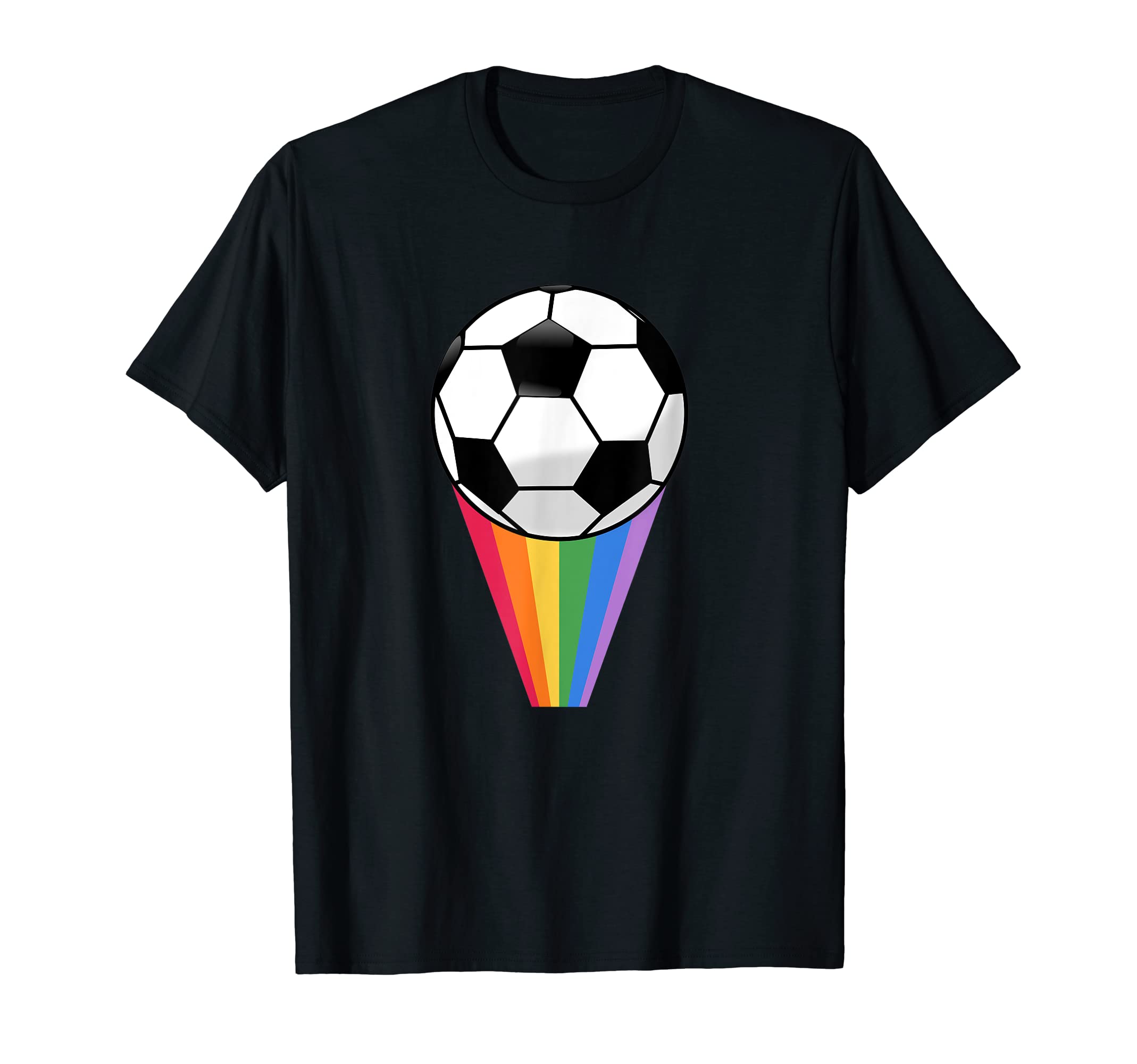 Gay Pride Lbgtq Rainbow Football Soccer T-Shirt - Aesthetic Graphic Unisex - T-Shirt, Sweatshirt, Hoodie