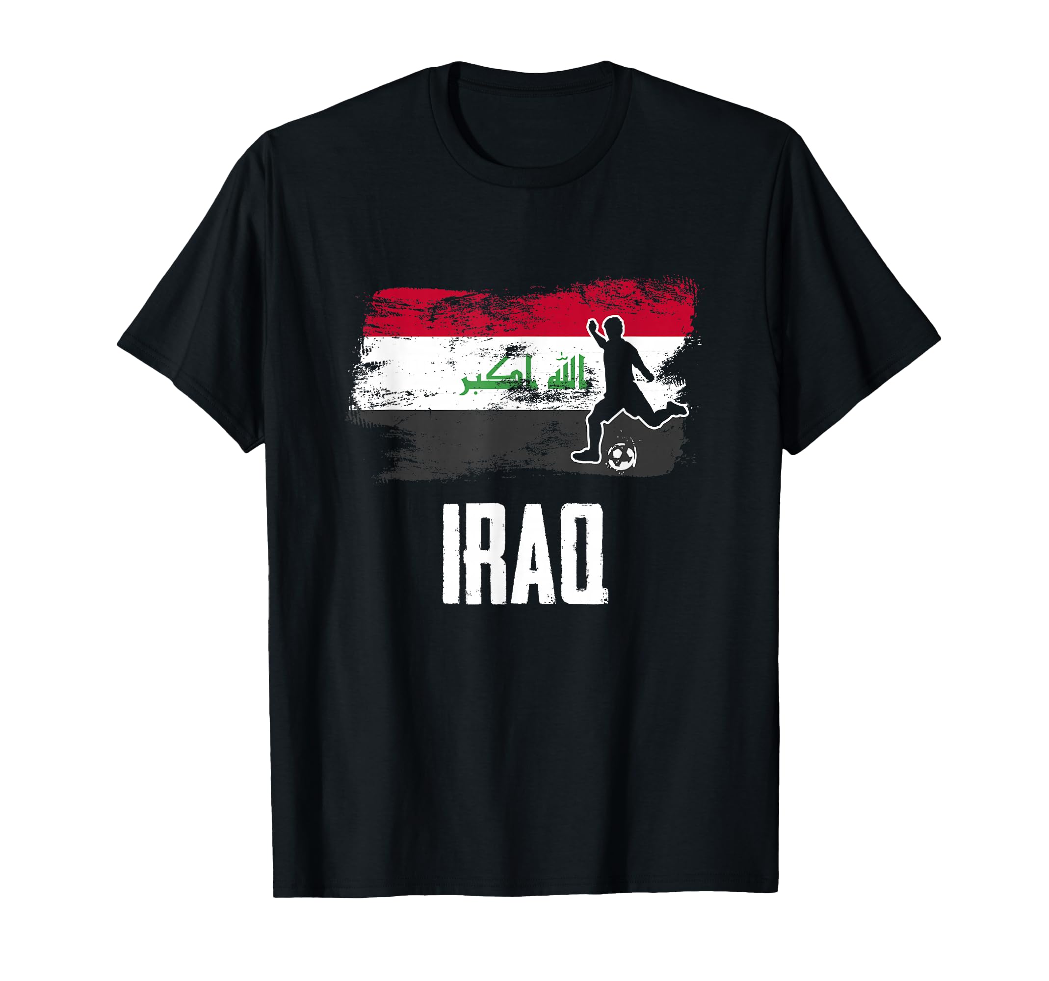 Iraq Flag Jersey Iraqi Soccer Team T-Shirt - Novelty Apparel for Adults - T-Shirt, Sweatshirt, Hoodie