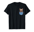 Pocket Yorkshire Terrier Lover T-Shirt - Fun Novelty Design Men Women - T-Shirt, Sweatshirt, Hoodie