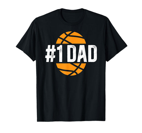 1 Dad Basketball Dad Basketball Player T-Shirt - Trendy Graphic for Adults - T-Shirt, Sweatshirt, Hoodie