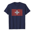 Switzerland Flag Swiss White Cross T-Shirt - Novelty Apparel for Adults - T-Shirt, Sweatshirt, Hoodie