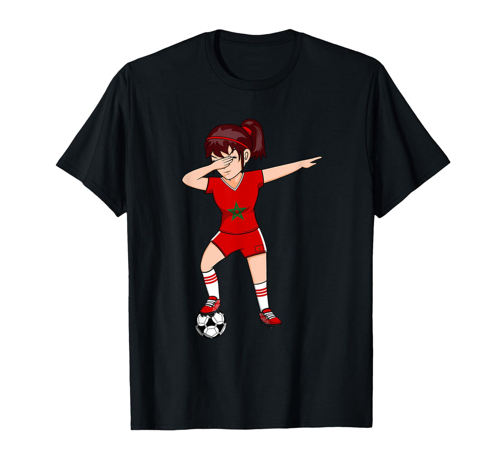 Dabbing Soccer Morocco Jersey Moroccan T-Shirt - Aesthetic Graphic Unisex - T-Shirt, Sweatshirt, Hoodie