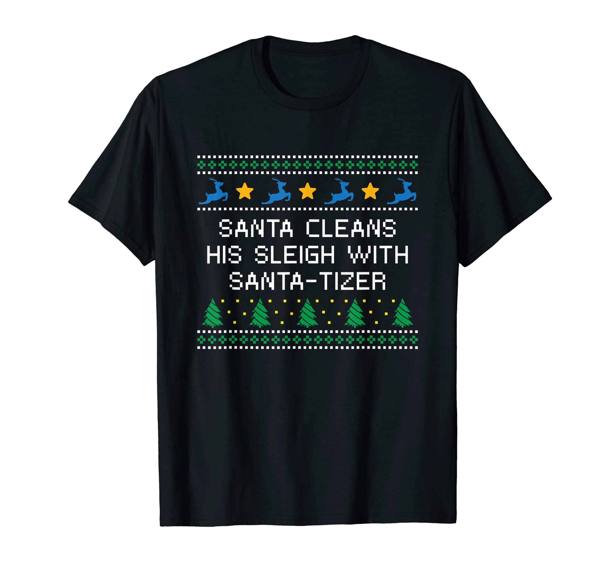 Santa Cleans His Sleigh Santa Tizer T-Shirt - Novelty Apparel for Adults - T-Shirt, Sweatshirt, Hoodie