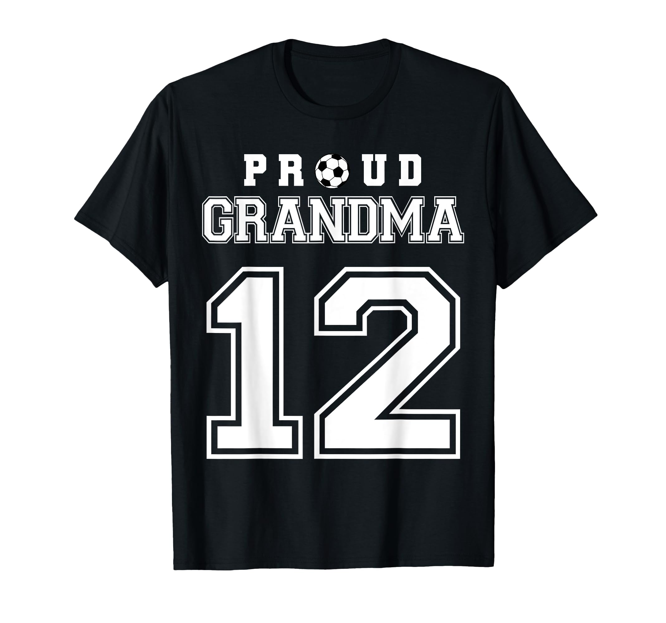 Number 12 Custom Proud Soccer Futbol T-Shirt - Graphic Print for Adults - T-Shirt, Sweatshirt, Hoodie