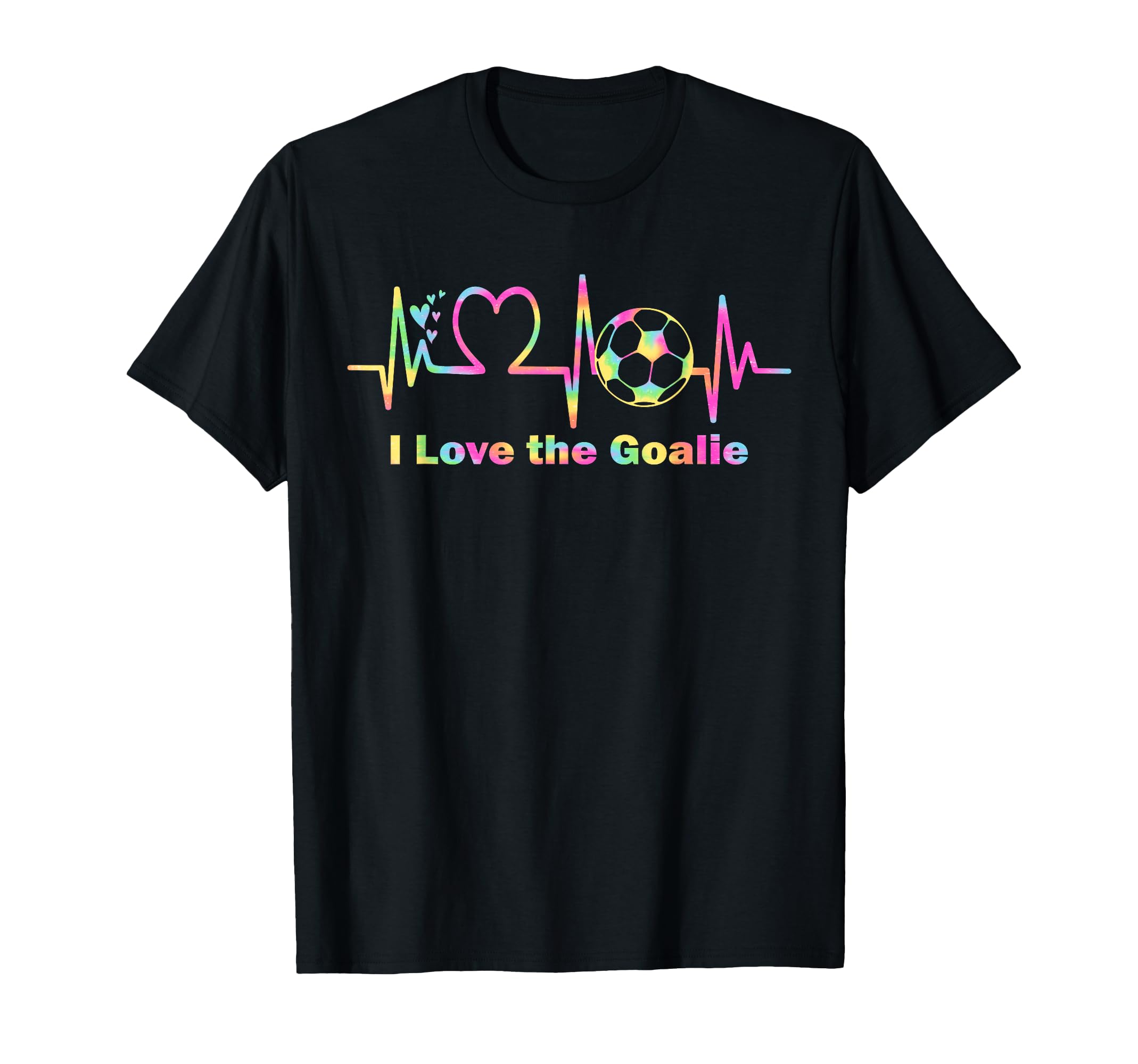 I Love Goalie Soccer Goalkeeper Heartbeat T-Shirt - Unique Graphic Unisex - T-Shirt, Sweatshirt, Hoodie