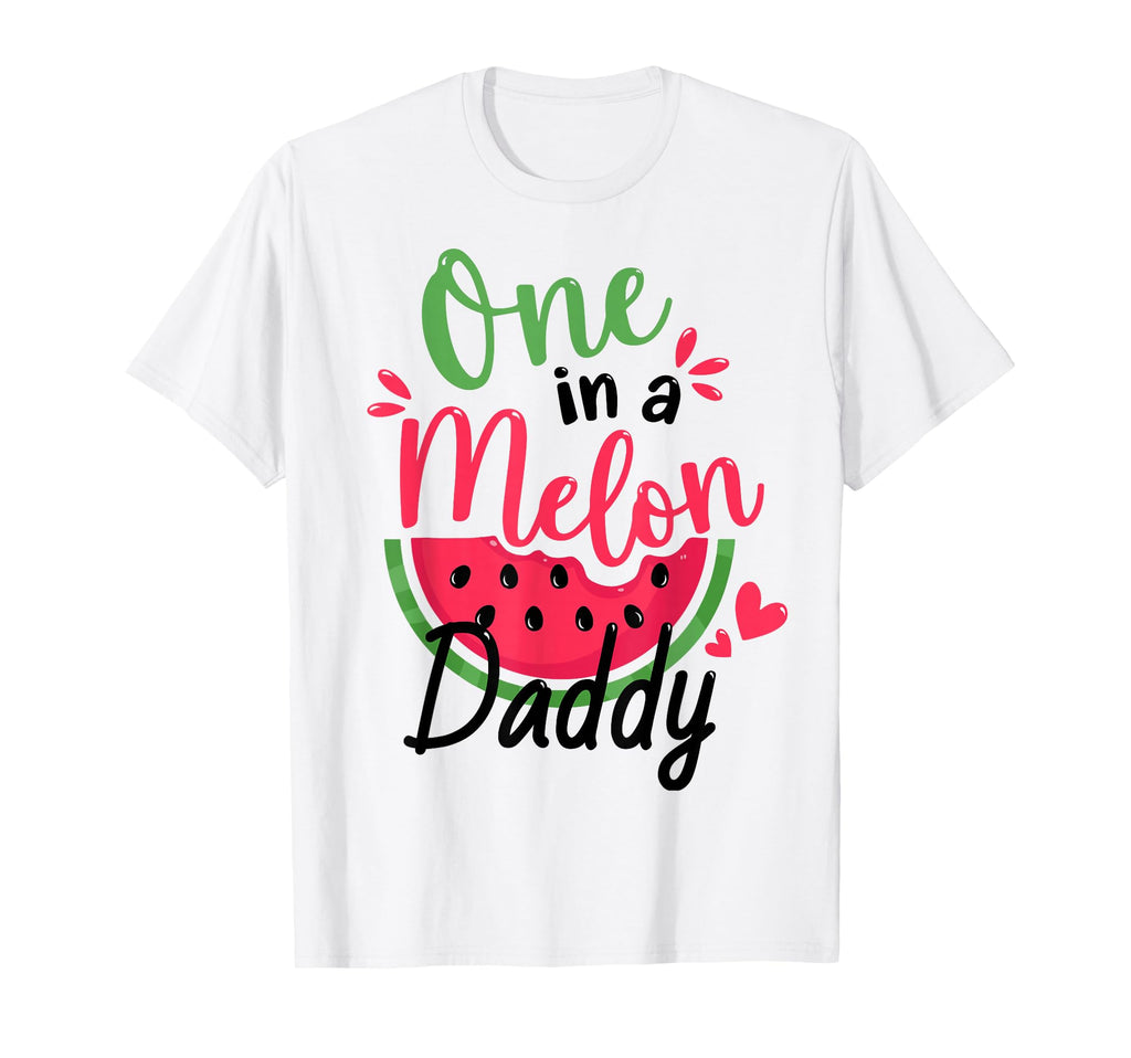 One Melon Daddy 1St Birthday Party T-Shirt - Minimalist Print Men Women - T-Shirt, Sweatshirt, Hoodie