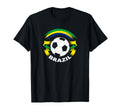 Brazil Soccer Fan Flag And Football T-Shirt - Unique Graphic Men Women - T-Shirt, Sweatshirt, Hoodie